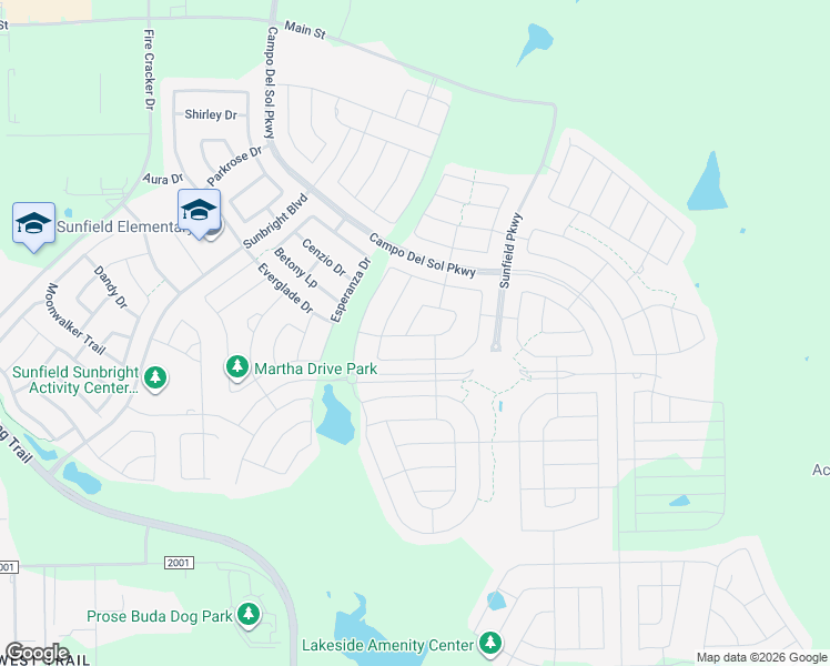 map of restaurants, bars, coffee shops, grocery stores, and more near 302 Algaroba Loop in Buda