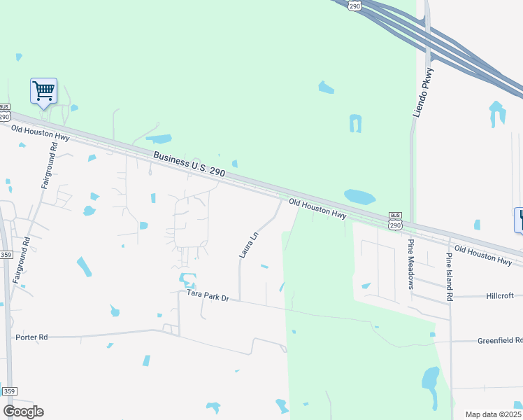 map of restaurants, bars, coffee shops, grocery stores, and more near 22367 Laura Lane in Hempstead