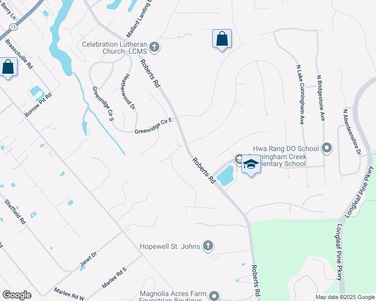 map of restaurants, bars, coffee shops, grocery stores, and more near 916 Roberts Road in Fruit Cove