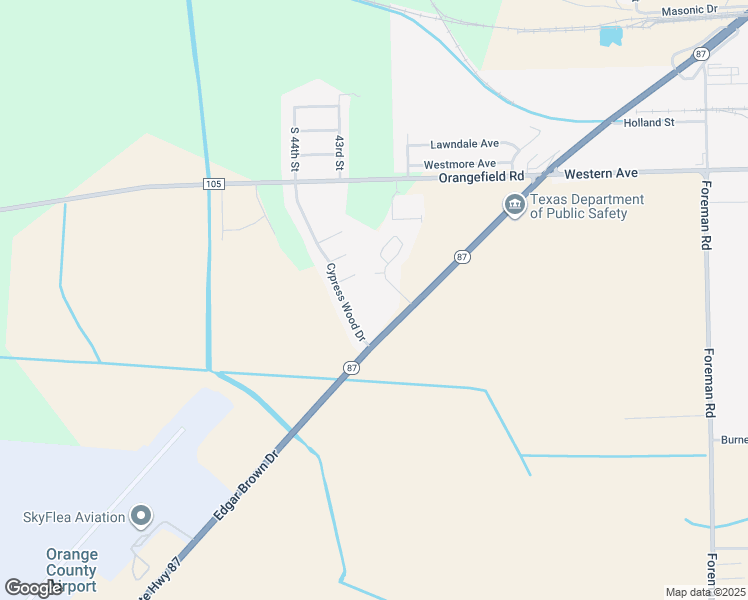 map of restaurants, bars, coffee shops, grocery stores, and more near 3940-3990 Edgar Brown Drive in Orange