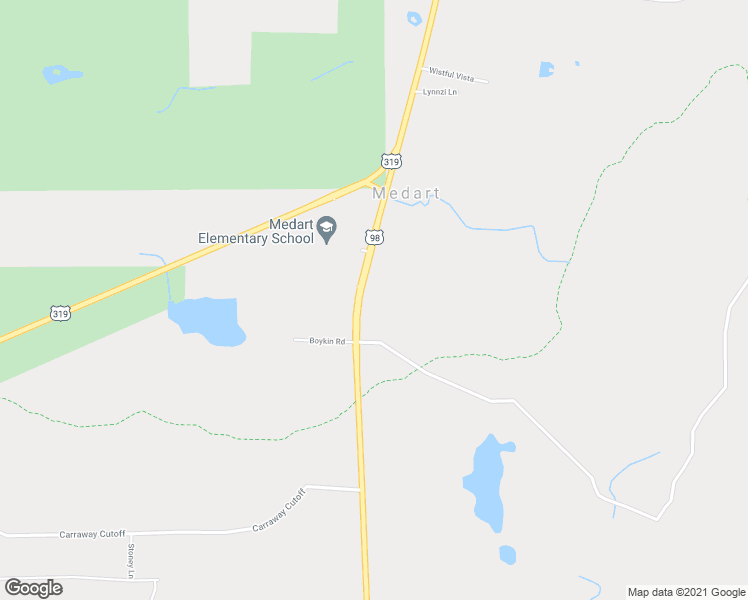 map of restaurants, bars, coffee shops, grocery stores, and more near 2515 Coastal Highway in Crawfordville