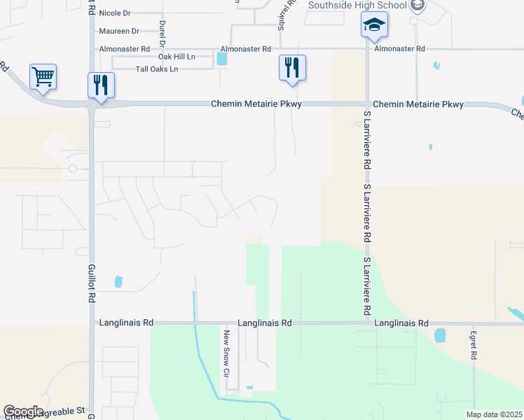 map of restaurants, bars, coffee shops, grocery stores, and more near 109 Bernay Court in Youngsville