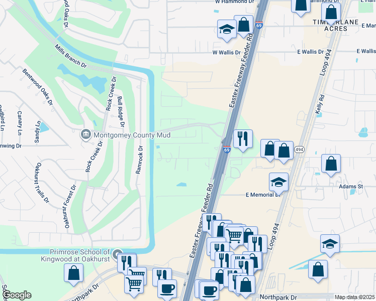 map of restaurants, bars, coffee shops, grocery stores, and more near 21337 West Knox Drive in Porter