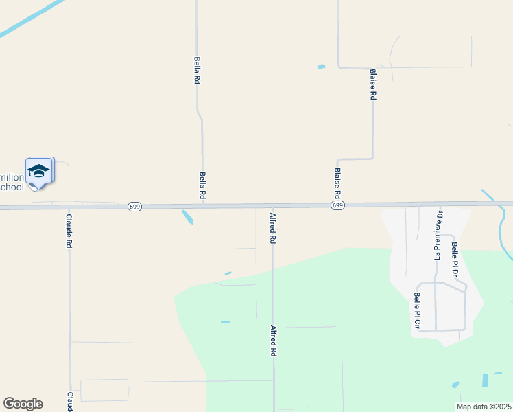 map of restaurants, bars, coffee shops, grocery stores, and more near 11609 Louisiana 699 in Maurice
