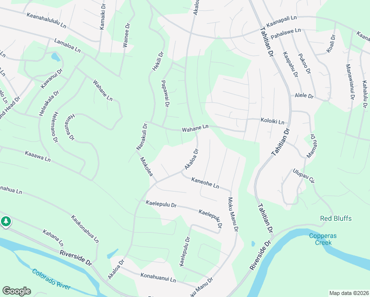 map of restaurants, bars, coffee shops, grocery stores, and more near 117 Keaau Court in Bastrop