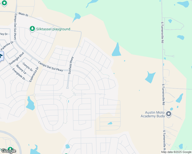 map of restaurants, bars, coffee shops, grocery stores, and more near Main Street in Buda