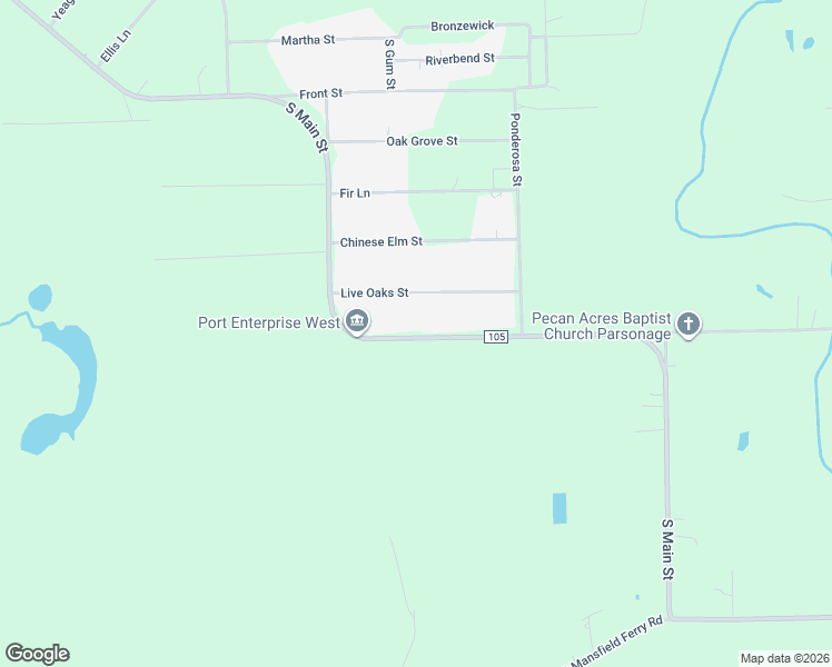 map of restaurants, bars, coffee shops, grocery stores, and more near 4095 South Main Street in Vidor
