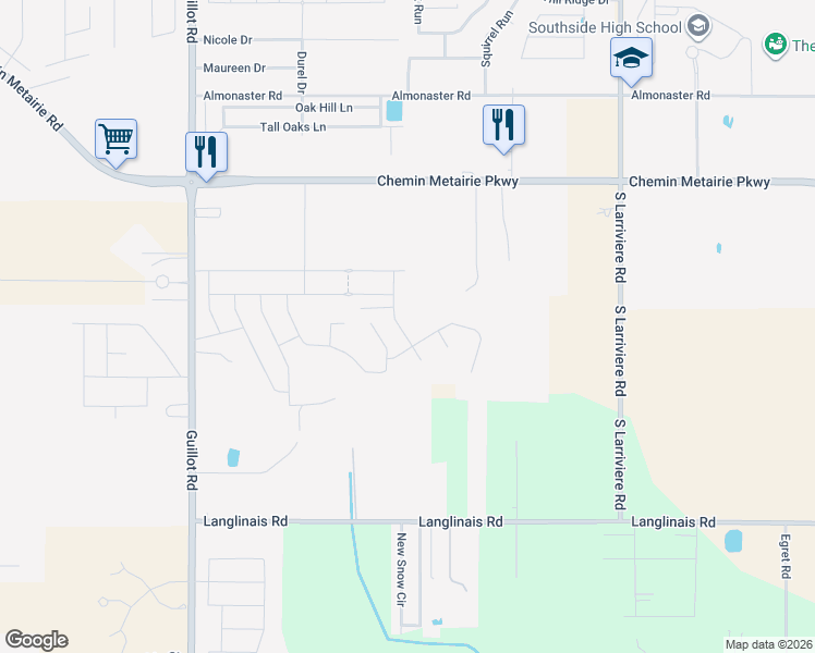 map of restaurants, bars, coffee shops, grocery stores, and more near 205 Berg Court in Youngsville