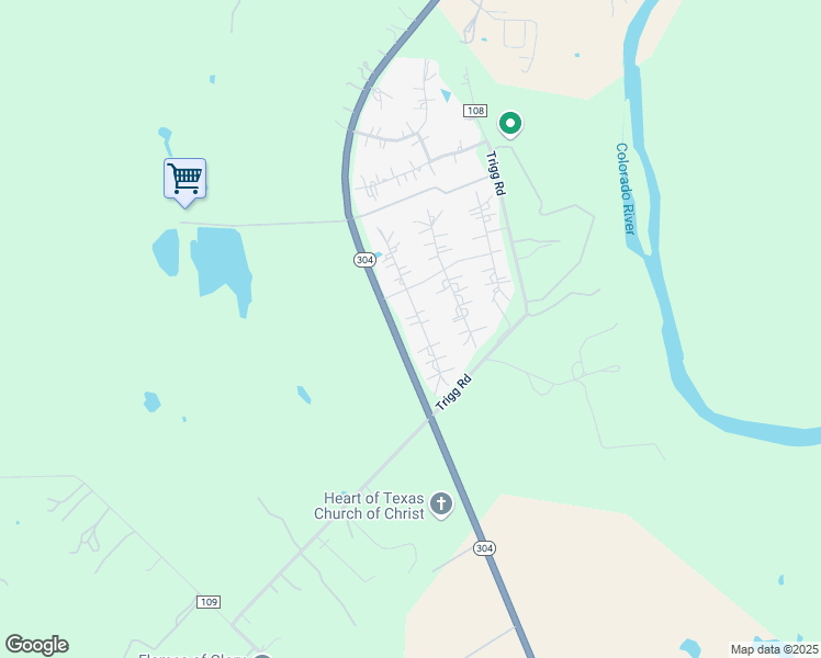map of restaurants, bars, coffee shops, grocery stores, and more near 145 Eland Avenue in Bastrop