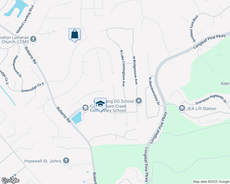 map of restaurants, bars, coffee shops, grocery stores, and more near 437 Bay Point Way North in Fruit Cove