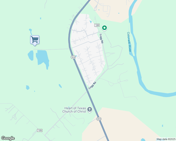 map of restaurants, bars, coffee shops, grocery stores, and more near 145 Eland Avenue in Bastrop