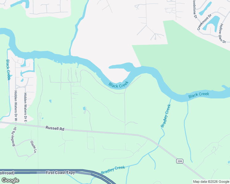 map of restaurants, bars, coffee shops, grocery stores, and more near 2104 Treasure Point Road in Green Cove Springs