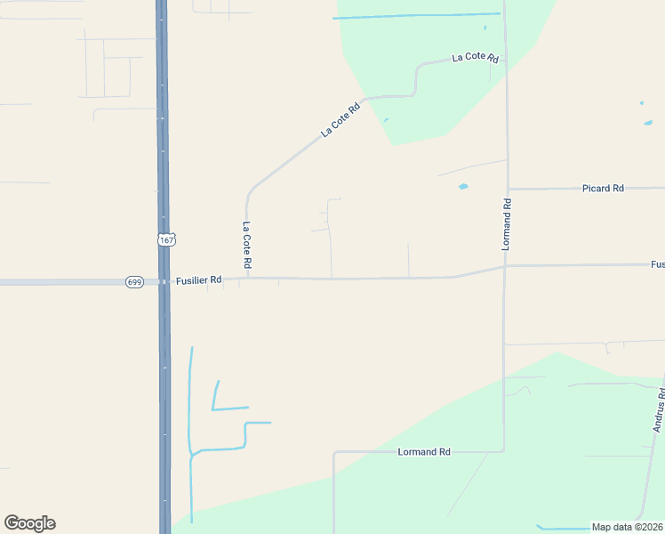 map of restaurants, bars, coffee shops, grocery stores, and more near 8404 Fusilier Road in Maurice