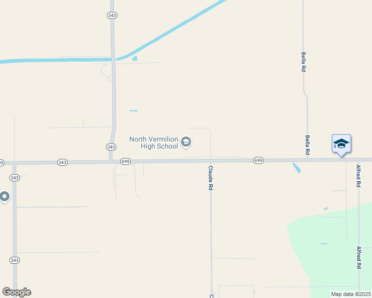 map of restaurants, bars, coffee shops, grocery stores, and more near 11609 Louisiana 699 in Maurice