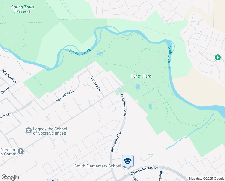 map of restaurants, bars, coffee shops, grocery stores, and more near 3622 Spring Creek Drive in Spring