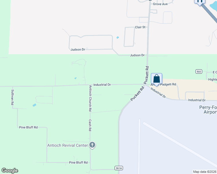 map of restaurants, bars, coffee shops, grocery stores, and more near 1087 Houck Road in Perry