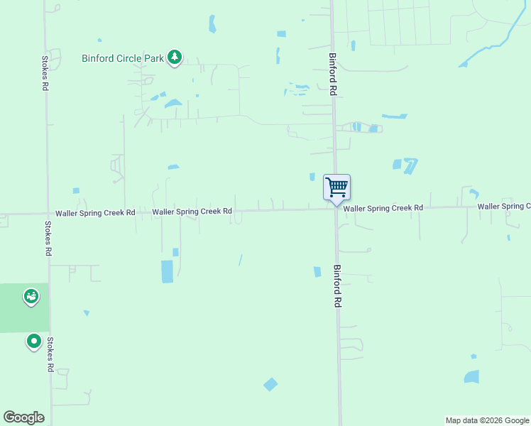 map of restaurants, bars, coffee shops, grocery stores, and more near 30142 Waller Spring Creek Road in Waller