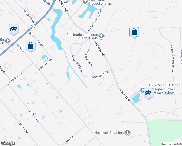 map of restaurants, bars, coffee shops, grocery stores, and more near 1713 Montclair Cove Court in Jacksonville