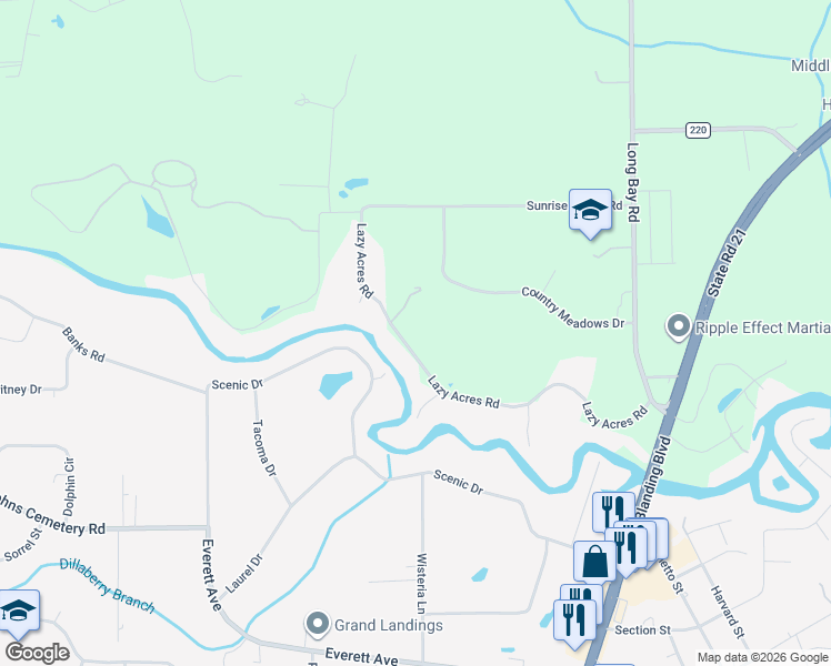 map of restaurants, bars, coffee shops, grocery stores, and more near 4109 Lazy Acres Road in Middleburg
