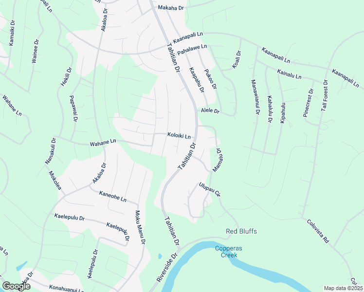 map of restaurants, bars, coffee shops, grocery stores, and more near 102 South Kanaio Drive in Bastrop