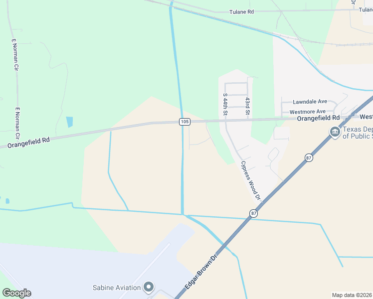 map of restaurants, bars, coffee shops, grocery stores, and more near 4995 Farm to Market 105 in Orange