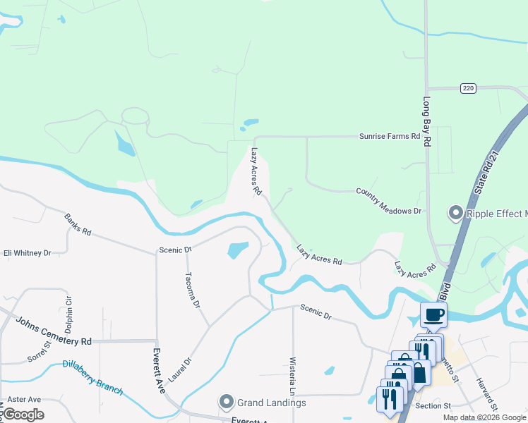 map of restaurants, bars, coffee shops, grocery stores, and more near 4109 Lazy Acres Road in Middleburg