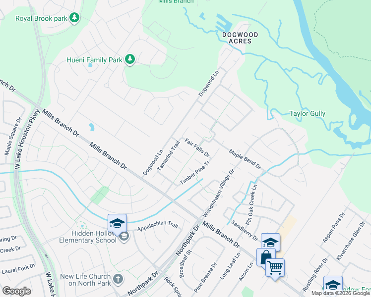 map of restaurants, bars, coffee shops, grocery stores, and more near 3326 Crimson Maple Court in Houston
