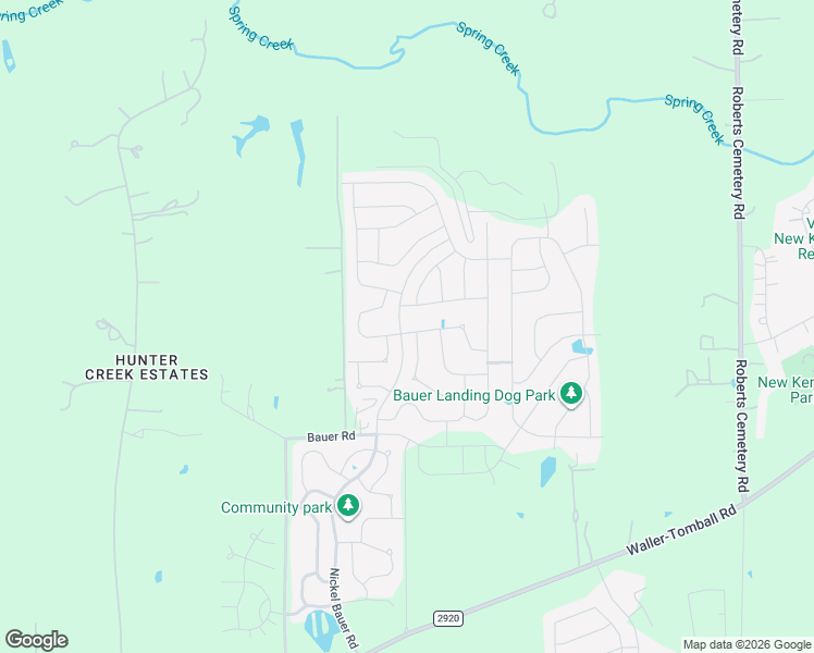 map of restaurants, bars, coffee shops, grocery stores, and more near 22530 Threefold Ridge Drive in Hockley