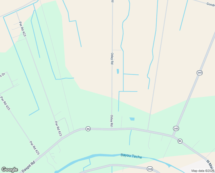 map of restaurants, bars, coffee shops, grocery stores, and more near 101-213 Oday Road in New Iberia