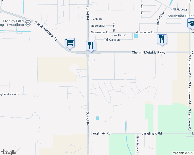 map of restaurants, bars, coffee shops, grocery stores, and more near 109 Cautillion Drive in Youngsville