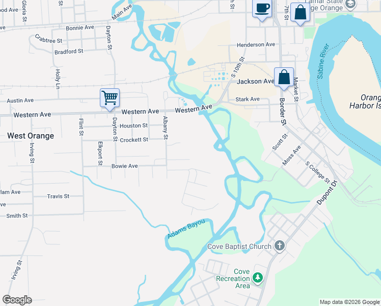map of restaurants, bars, coffee shops, grocery stores, and more near 1608 Bonham Avenue in West Orange