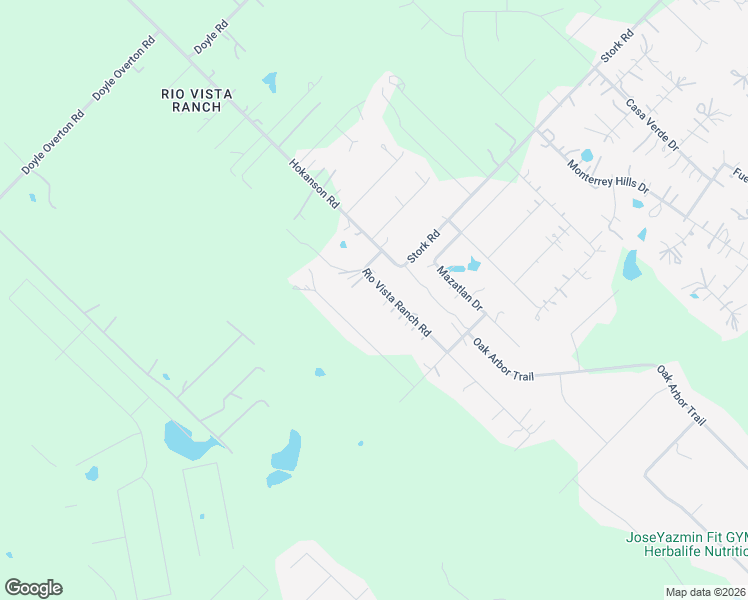 map of restaurants, bars, coffee shops, grocery stores, and more near 128 Rio Vista Ranch Road in Del Valle