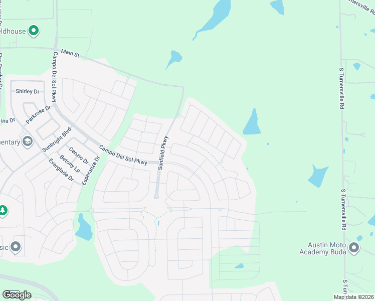 map of restaurants, bars, coffee shops, grocery stores, and more near 155 Purple Heart Trail in Buda