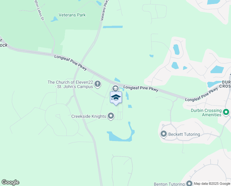 map of restaurants, bars, coffee shops, grocery stores, and more near 100 Knights Lane in Saint Johns