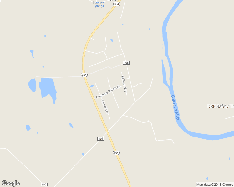 map of restaurants, bars, coffee shops, grocery stores, and more near 135 Axis Trail in Bastrop