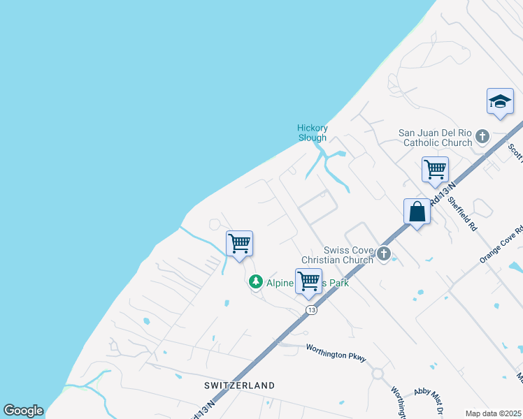 map of restaurants, bars, coffee shops, grocery stores, and more near 740 Geneva Court in Jacksonville