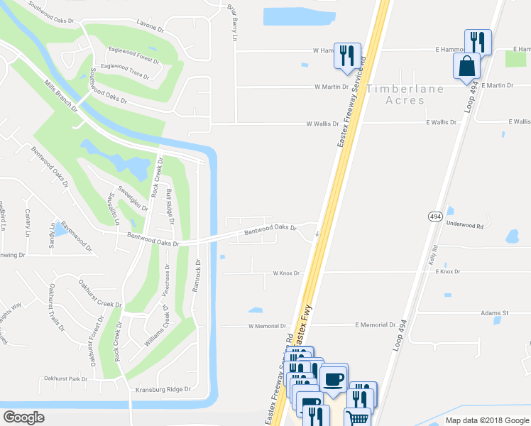 map of restaurants, bars, coffee shops, grocery stores, and more near 21365 Thurston Crossing Drive in Porter