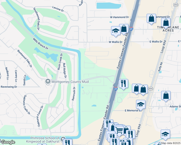 map of restaurants, bars, coffee shops, grocery stores, and more near 21335 Thurston Crossing Drive in Montgomery County