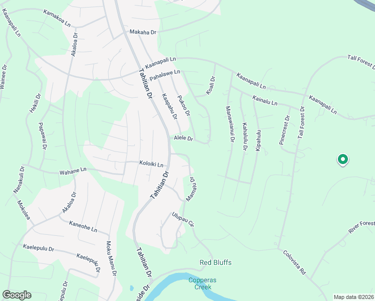 map of restaurants, bars, coffee shops, grocery stores, and more near 116 Mamalu Dr in Bastrop