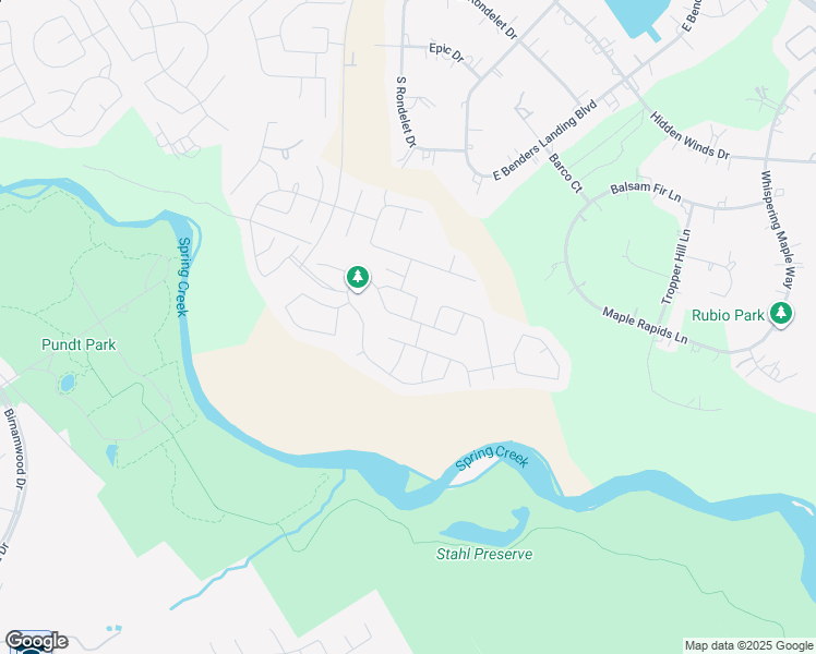 map of restaurants, bars, coffee shops, grocery stores, and more near 4434 Lone Alcove Drive in Spring