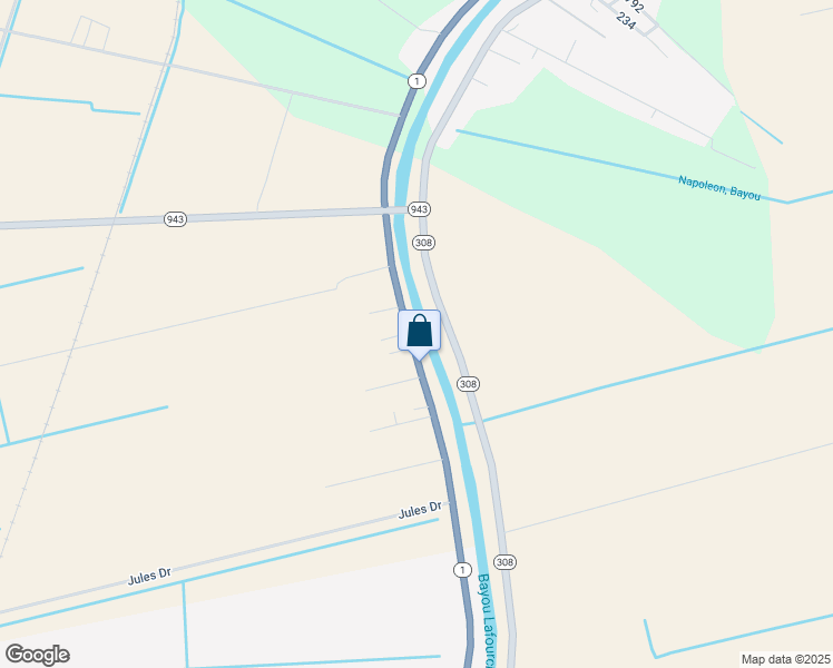 map of restaurants, bars, coffee shops, grocery stores, and more near 1216 Louisiana 1 in Donaldsonville