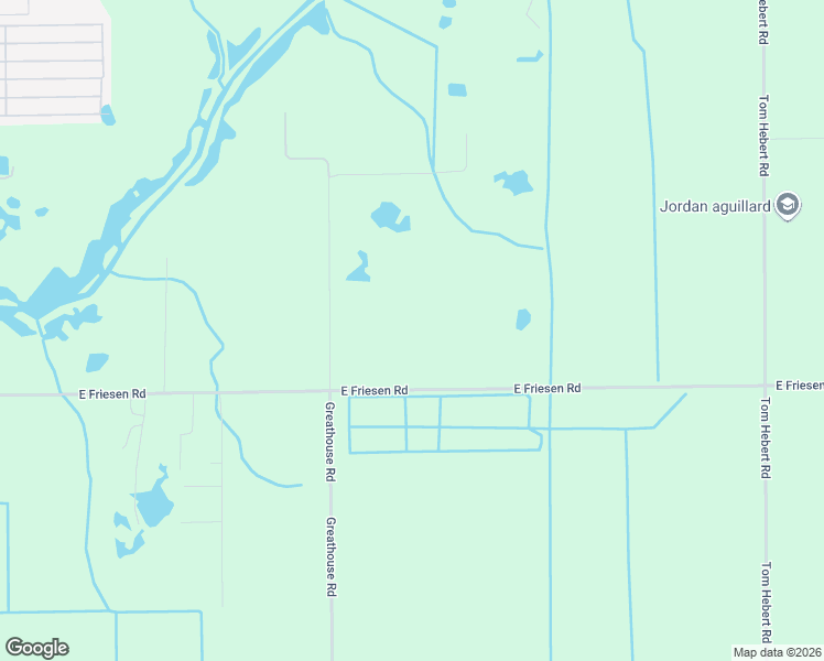 map of restaurants, bars, coffee shops, grocery stores, and more near 1544 East Friesen Road in Lake Charles