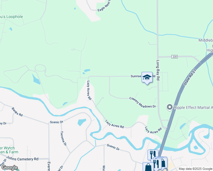 map of restaurants, bars, coffee shops, grocery stores, and more near 4079 Country Meadows Drive in Middleburg