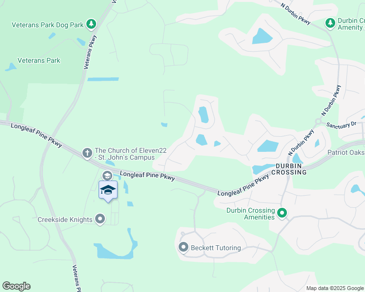 map of restaurants, bars, coffee shops, grocery stores, and more near 168 Tollerton Avenue in Saint Johns