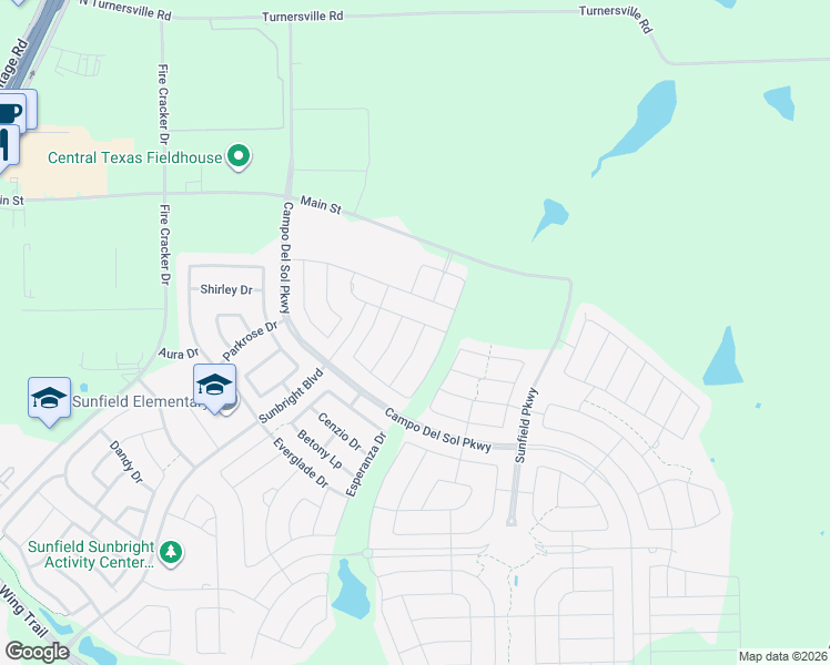 map of restaurants, bars, coffee shops, grocery stores, and more near 135 Yellowbark Street in Buda