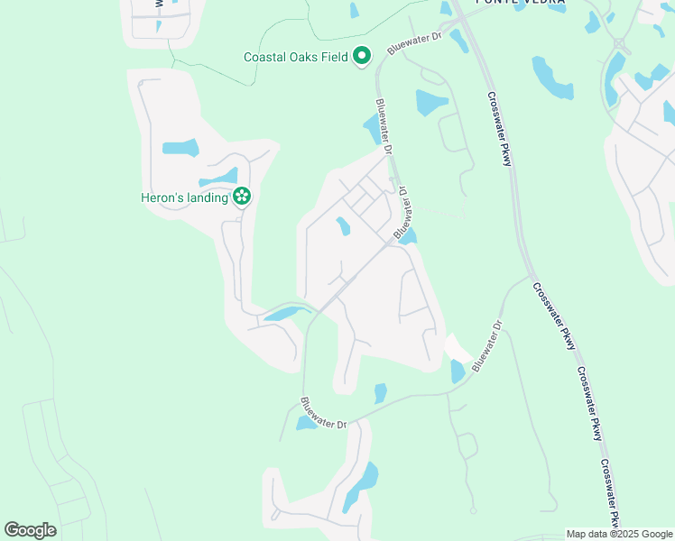 map of restaurants, bars, coffee shops, grocery stores, and more near 103 Oyster Bay Way in Ponte Vedra Beach