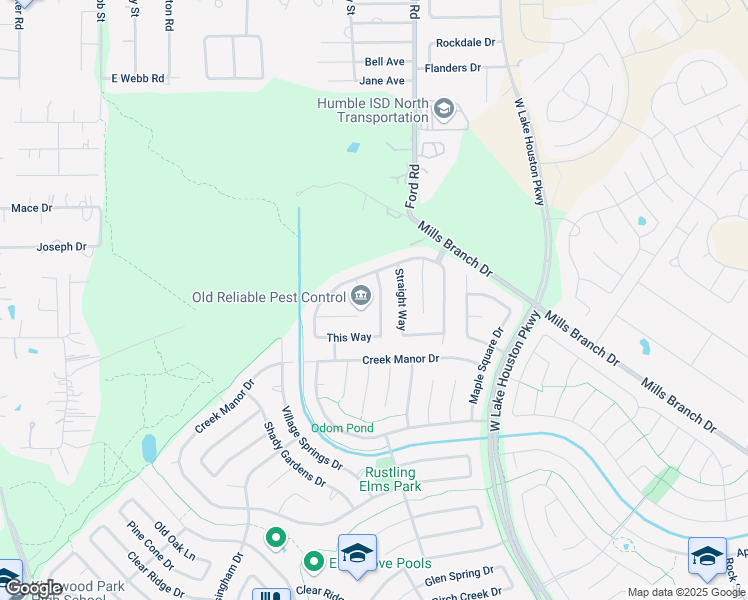 map of restaurants, bars, coffee shops, grocery stores, and more near 5702 Which Way in Houston
