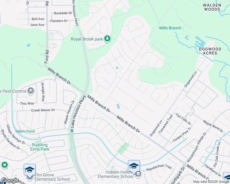 map of restaurants, bars, coffee shops, grocery stores, and more near 3406 Magnolia Drive in Porter