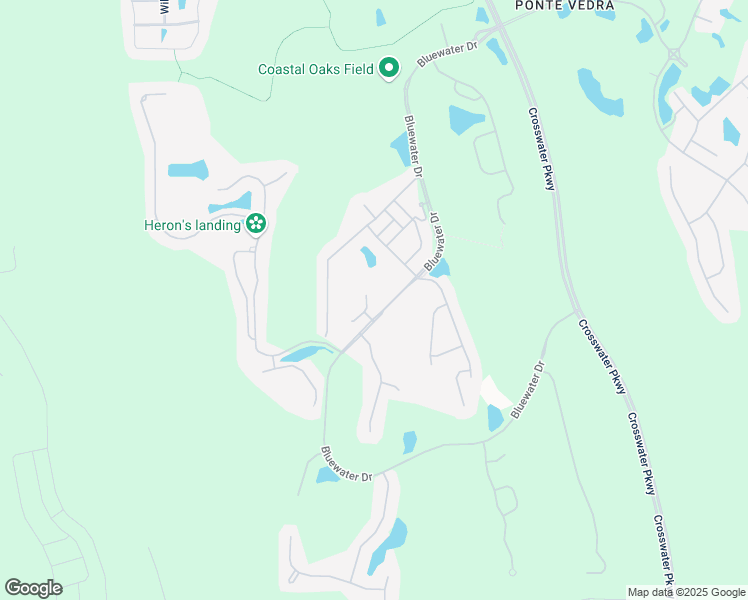 map of restaurants, bars, coffee shops, grocery stores, and more near 103 Oyster Bay Way in Ponte Vedra Beach