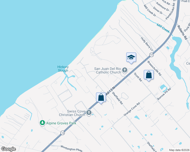 map of restaurants, bars, coffee shops, grocery stores, and more near 1765 Bayside Boulevard in Jacksonville